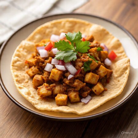 Chicken Masala Papad