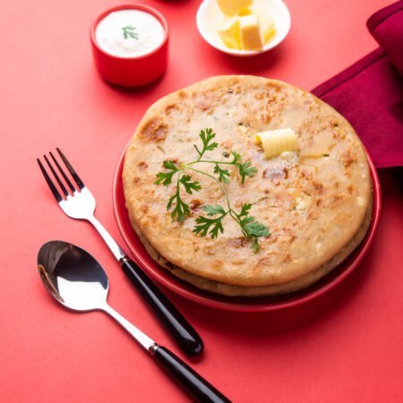 Aloo Paratha (2PC) Served with Dahi
