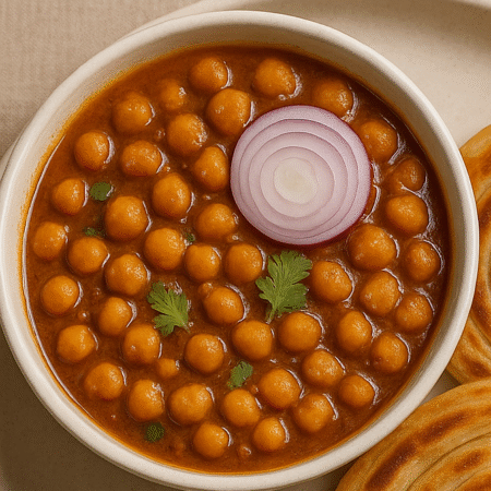 Punjabi Chole Masala with 5 Ghee Soft Roti
