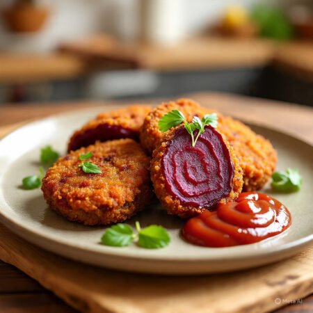 Veg Cutlet (Beetroot) 4 pc