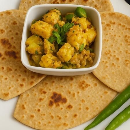 Jeera Aalu with 4 Chapati / 3 Paratha