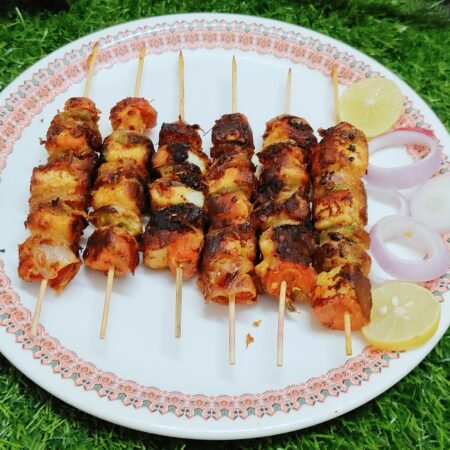 Home made paneer Kabab(2 Sticks)