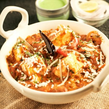 Dal and Paneer Masala with Rice