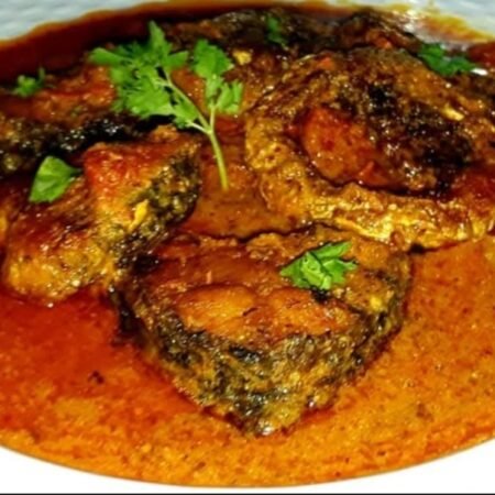 Rohu Mustard Fish Curry with Rice