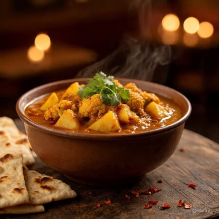 Aloo Gobhi Combo (Served with 3 soft Parathas)