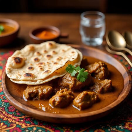 Mutton Curry with Chapati (3PC)