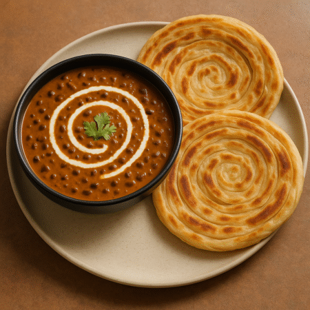 Punjabi Daal Makhni with 2 Lachha Paratha