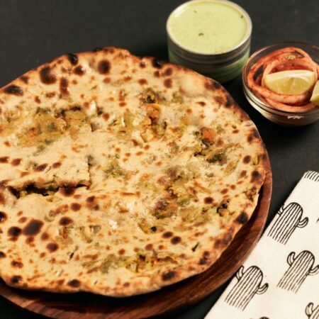 Aloo Pyaaz Paratha (2PC) with Dahi