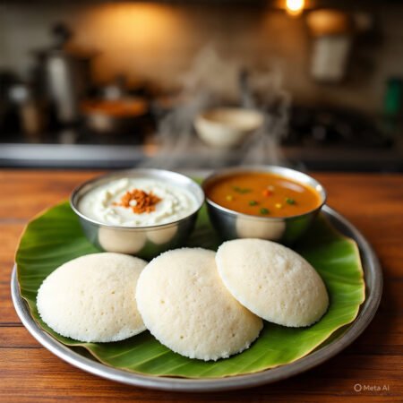 Idli (4PC) with Chutney