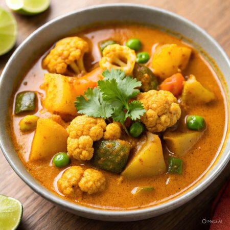 Mix Vegetable Curry(Served with 2 Paratha and Jira Rice)