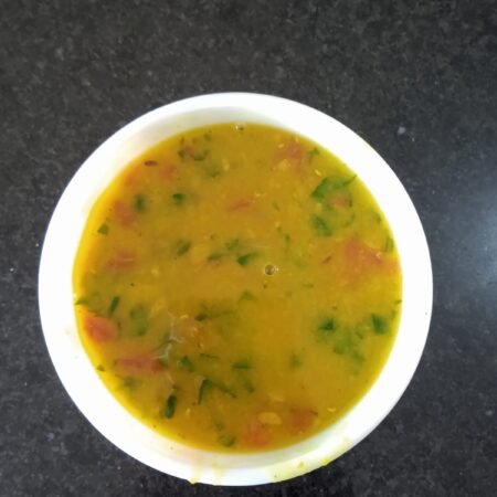 Masur, Malabar spinach Daal with 3 Parathas