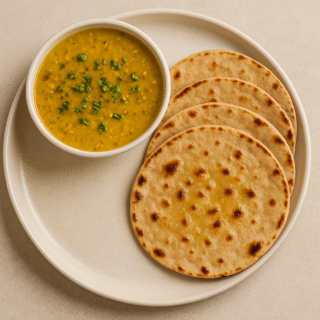 Mix Dal with 4 Ghee Roti
