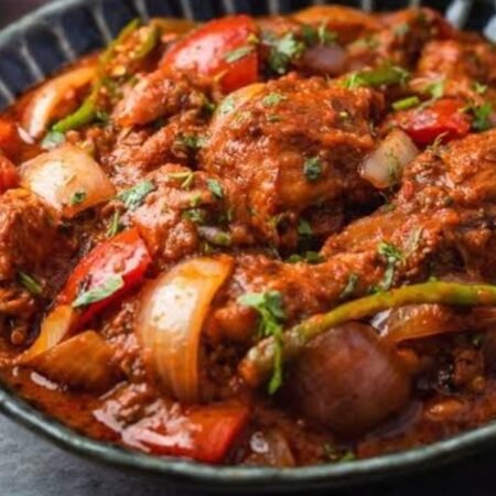 Chicken do pyaza (4 pc) with 3 chapati