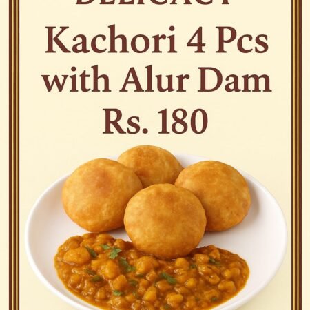 Kachori (4pc) and Aalur Dam