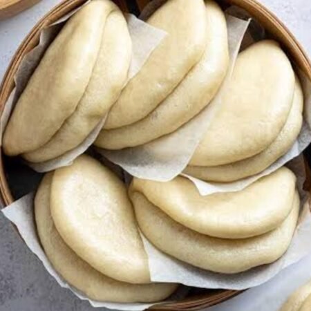 Veg Plain Bao Bun - 4 pc